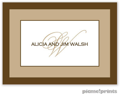PicMe Prints - Gift Stickers - Chocolate Border Tan PicMe Prints - Gift Stickers - Chocolate Border Tan