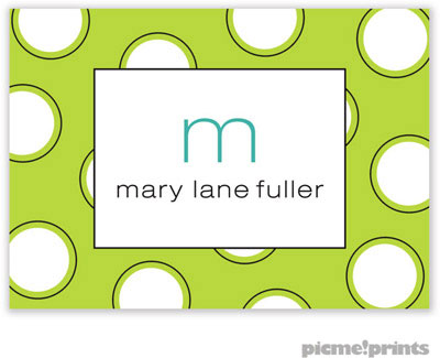 PicMe Prints - Gift Stickers - Big Ol' Dots Chartreuse PicMe Prints - Gift Stickers - Big Ol' Dots Chartreuse