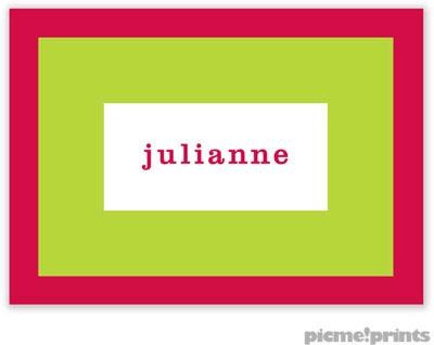 PicMe Prints - Gift Stickers - Bold Bands Watermelon/Chartreuse PicMe Prints - Gift Stickers - Bold Bands Watermelon/Chartreuse
