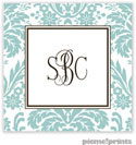 PicMe Prints - Gift Stickers - Damask Robin's Egg