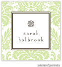 PicMe Prints - Gift Stickers - Damask Spring Green