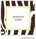 PicMe Prints - Gift Stickers - Contemporary Zebra Wheat