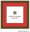 PicMe Prints - Gift Stickers - Chocolate Border Paprika