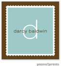 PicMe Prints - Gift Stickers - Scalloped Border Robin's Egg
