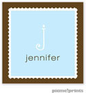 PicMe Prints - Gift Stickers - Scalloped Border Powder