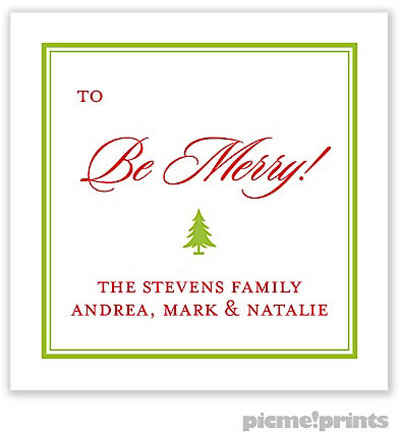 Holiday Gift Stickers by PicMe Prints - Traditional Border Grasshopper Holiday Gift Stickers by PicMe Prints - Traditional Border Grasshopper