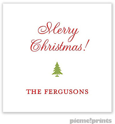 Holiday Gift Stickers by PicMe Prints - Solid White Square Holiday Gift Stickers by PicMe Prints - Solid White Square