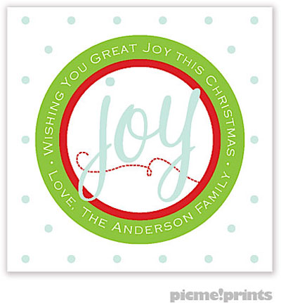 Holiday Gift Stickers by PicMe Prints - Great Joy Square