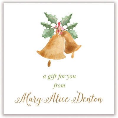Holiday Gift Stickers by PicMe Prints - Christmas Bells Holiday Gift Stickers by PicMe Prints - Christmas Bells