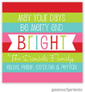 Holiday Gift Stickers by PicMe Prints - Merry And Bright Square