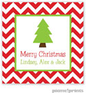 Holiday Gift Stickers by PicMe Prints - Christmas Tree Square
