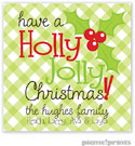 Holiday Gift Stickers by PicMe Prints - Holly Jolly Square