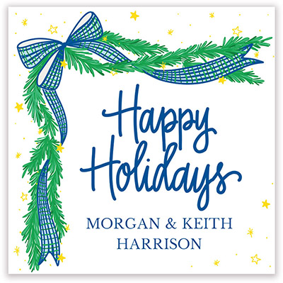 Holiday Gift Stickers by PicMe Prints - Ribbon Garland