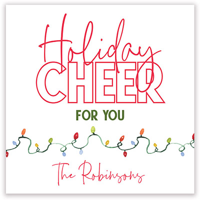 Holiday Gift Stickers by PicMe Prints - Lights Aglow