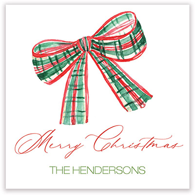 Holiday Gift Stickers by PicMe Prints - Festive Ribbon Bow