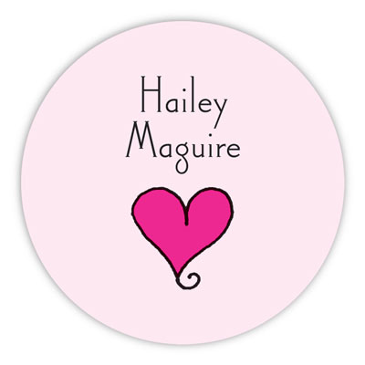 Chatsworth Robin Maguire - Gift Stickers (Pink Heart) Chatsworth Robin Maguire - Gift Stickers (Pink Heart)