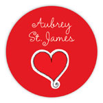 Chatsworth Robin Maguire - Gift Stickers (A Heart)