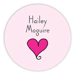 Chatsworth Robin Maguire - Gift Stickers (Pink Heart)
