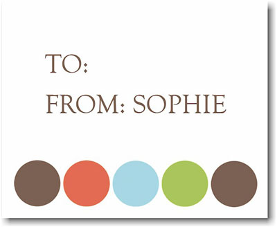 Stacy Claire Boyd Gift Stickers - Orange Gumballs Stacy Claire Boyd Gift Stickers - Orange Gumballs