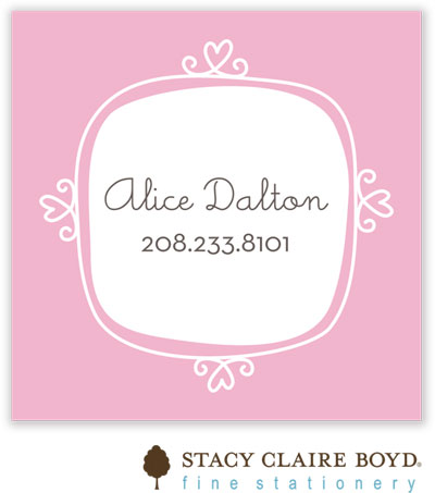 Gift Stickers by Stacy Claire Boyd - Le Cute - Pink