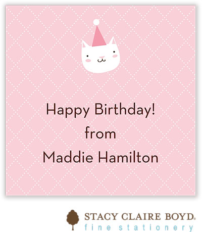 Gift Stickers by Stacy Claire Boyd - Animal Crackers Pink Gift Stickers by Stacy Claire Boyd - Animal Crackers Pink