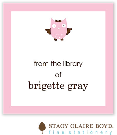 Gift Stickers by Stacy Claire Boyd - Whooos Party Pink Gift Stickers by Stacy Claire Boyd - Whooos Party Pink