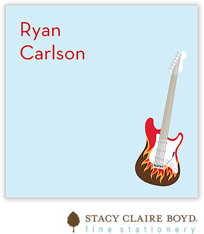 Gift Stickers by Stacy Claire Boyd - Lets Rock Blue Gift Stickers by Stacy Claire Boyd - Lets Rock Blue