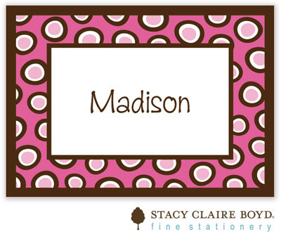 Gift Stickers by Stacy Claire Boyd - Crazy Dot - Pink