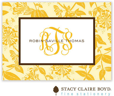 Gift Stickers by Stacy Claire Boyd - Honeysuckle - Yellow