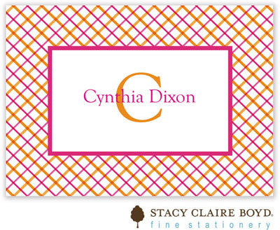 Gift Stickers by Stacy Claire Boyd - Mad for Plaid - Citrus