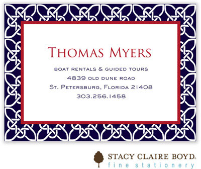 Gift Stickers by Stacy Claire Boyd - Nautique - Navy