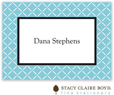 Gift Stickers by Stacy Claire Boyd - Trailing Trellis - Aqua