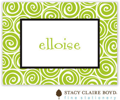 Gift Stickers by Stacy Claire Boyd - Whirlygig - Green