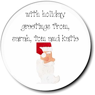 Sugar Cookie Holiday Gift Stickers - Kris Kringle