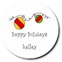 Sugar Cookie Holiday Gift Stickers - Ornaments