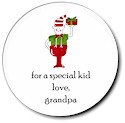 Sugar Cookie Holiday Gift Stickers - Elf