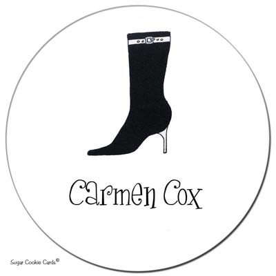 Sugar Cookie Gift Stickers - Boot
