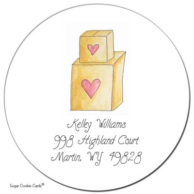 Sugar Cookie Gift Stickers - Boxes