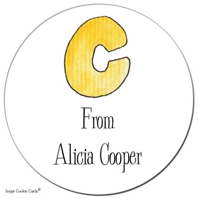 Sugar Cookie Gift Stickers - C Sugar Cookie Gift Stickers - C