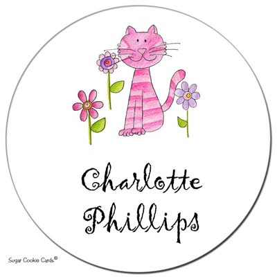 Sugar Cookie Gift Stickers - Catty