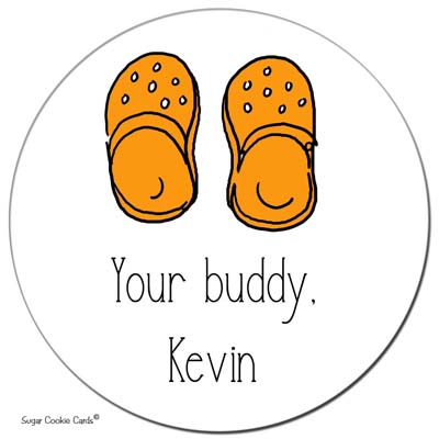 Sugar Cookie Gift Stickers - Clogs