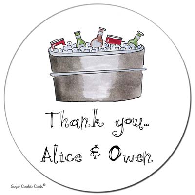 Sugar Cookie Gift Stickers - Cooler Sugar Cookie Gift Stickers - Cooler