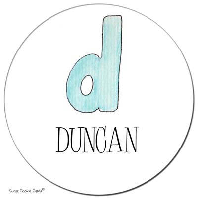 Sugar Cookie Gift Stickers - D Sugar Cookie Gift Stickers - D