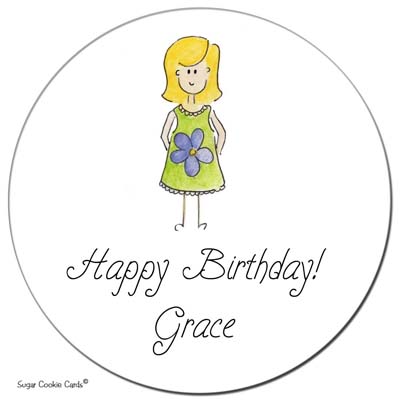 Sugar Cookie Gift Stickers - Elizabeth Sugar Cookie Gift Stickers - Elizabeth