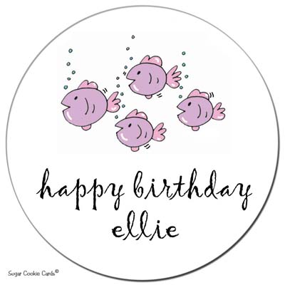 Sugar Cookie Gift Stickers - Fishies