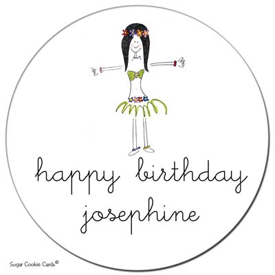 Sugar Cookie Gift Stickers - Hula