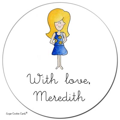 Sugar Cookie Gift Stickers - Kate Sugar Cookie Gift Stickers - Kate