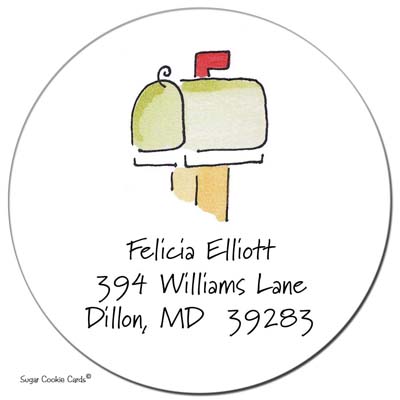 Sugar Cookie Gift Stickers - Mailbox Sugar Cookie Gift Stickers - Mailbox