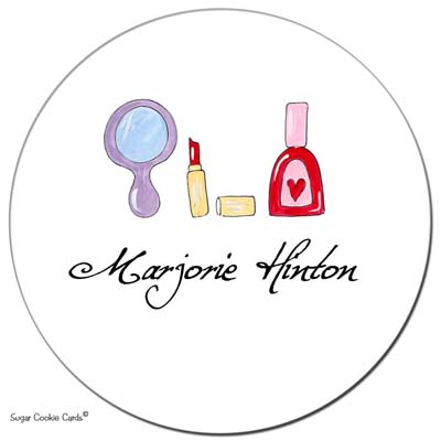 Sugar Cookie Gift Stickers - Makeup Sugar Cookie Gift Stickers - Makeup