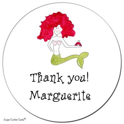 Sugar Cookie Gift Stickers - Mermaid Sugar Cookie Gift Stickers - Mermaid